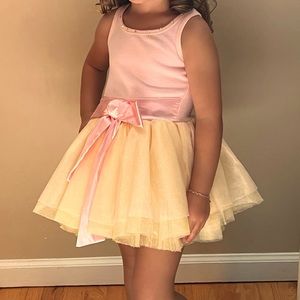 Ooh La La! Couture yellow, green, pink dress size 18 months